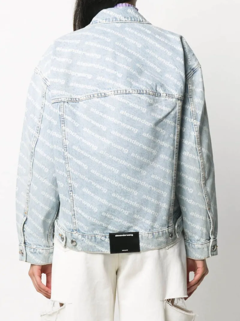 Jackets & Coats>ALEXANDER WANG Falling Back Logo Jacket