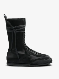 Sneakers>ANN DEMEULEMEESTER Fides Soft High-Top Boxing Sneakers