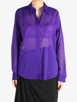 Shirts>DRIES VAN NOTEN Fitted Silk Shirt