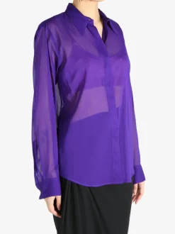 Shirts>DRIES VAN NOTEN Fitted Silk Shirt