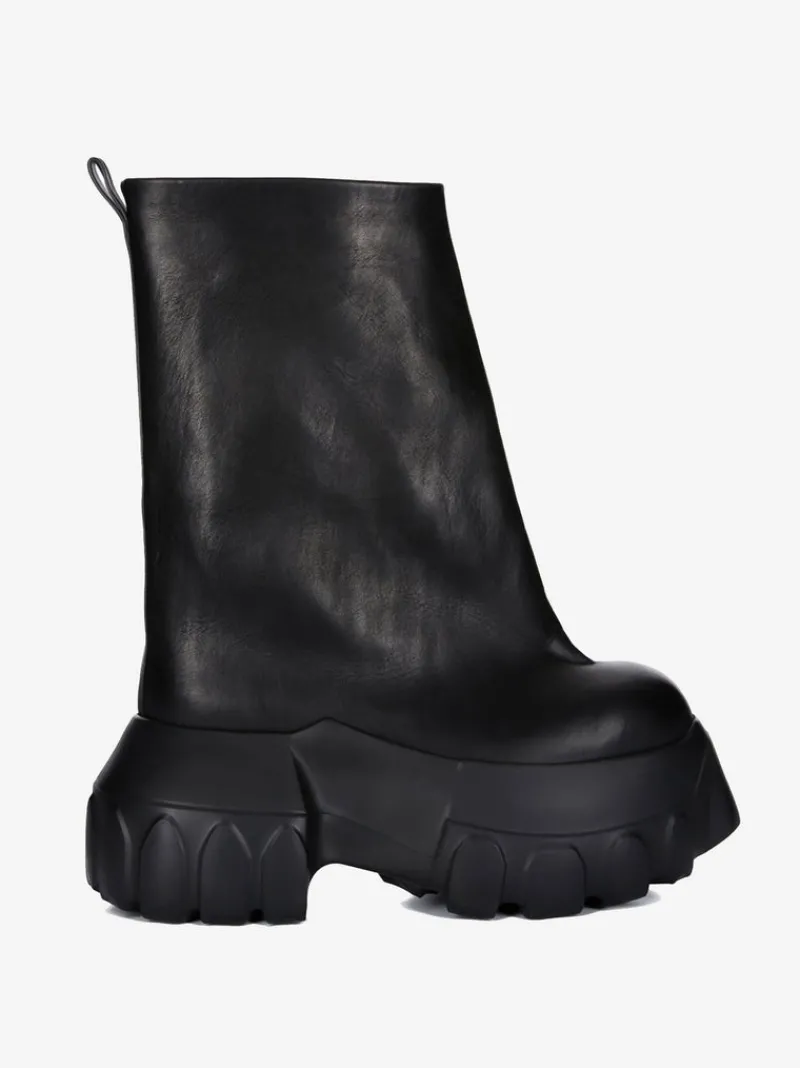 Boots>RICK OWENS Flared Mega Tractor Boots