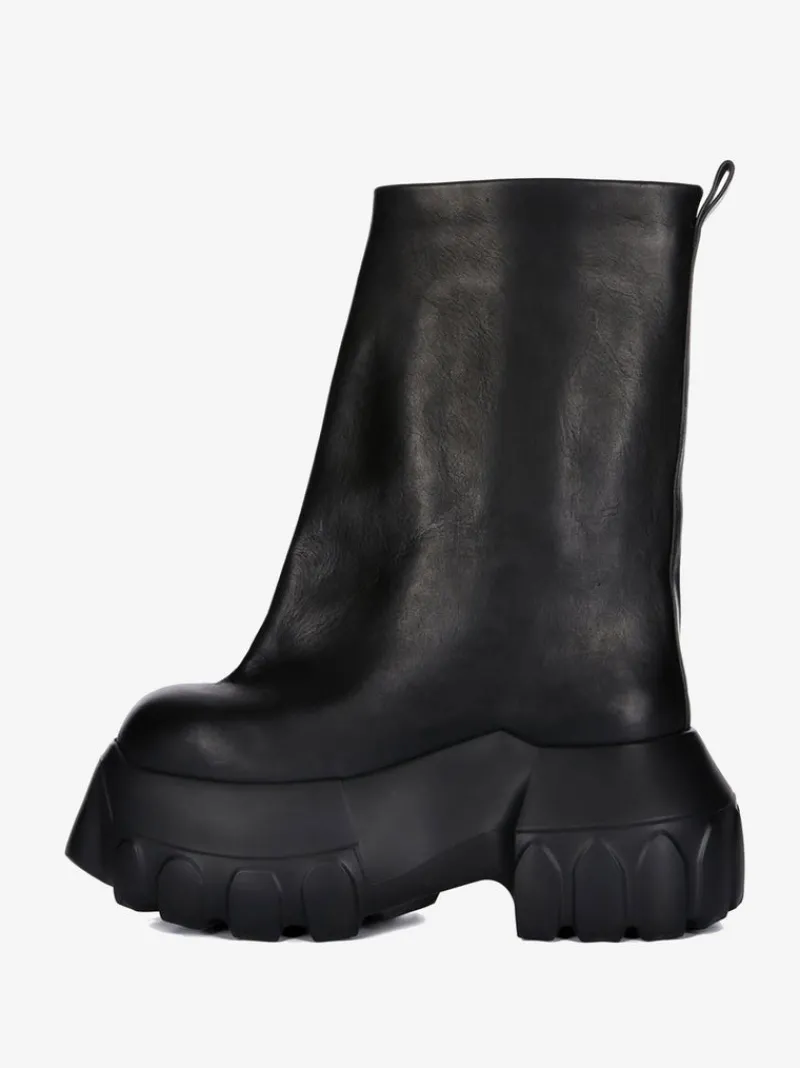 Boots>RICK OWENS Flared Mega Tractor Boots