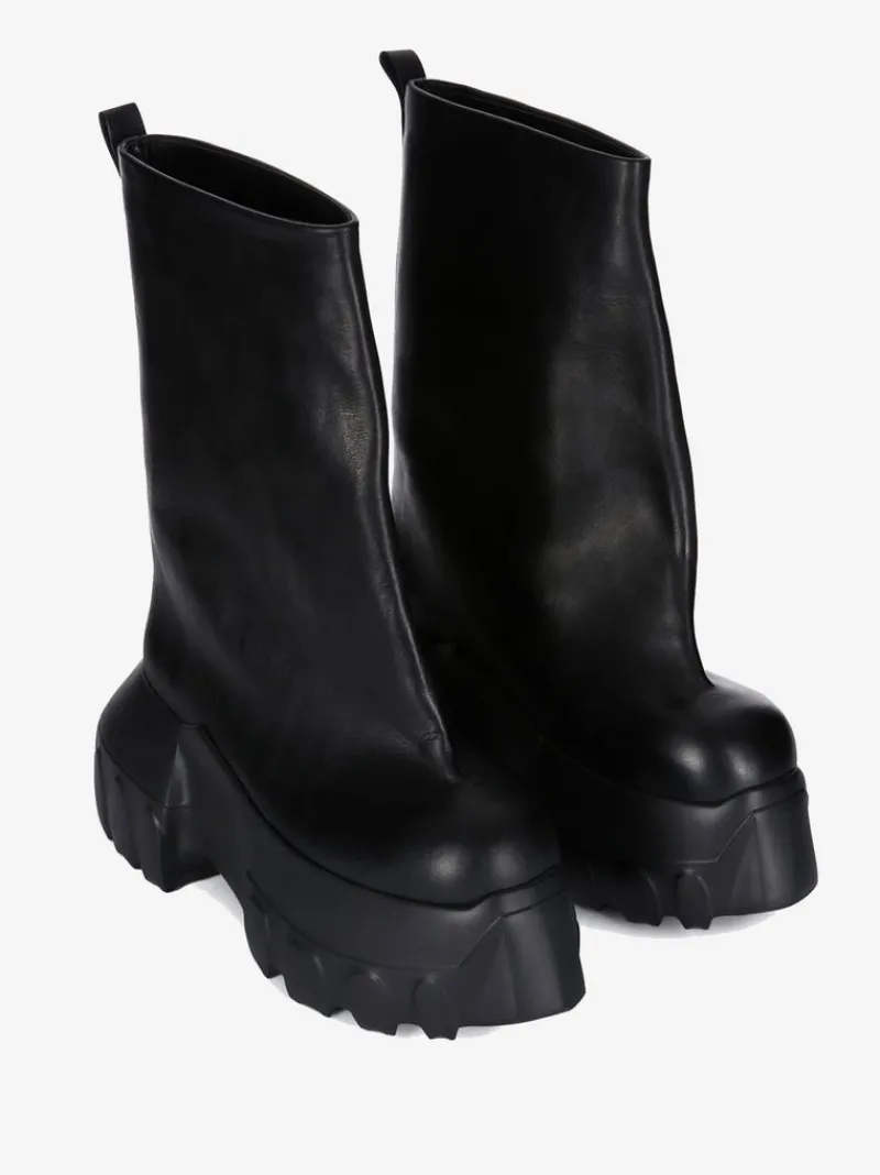Boots>RICK OWENS Flared Mega Tractor Boots