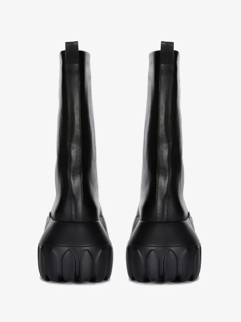 Boots>RICK OWENS Flared Mega Tractor Boots
