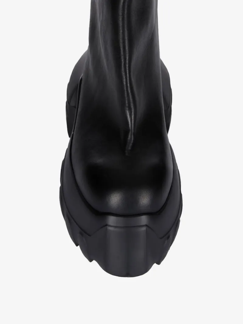 Boots>RICK OWENS Flared Mega Tractor Boots