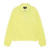 Sweats & Hoodies>STUSSY Fleece Zip Mock Hoodie