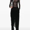 Tops>JEAN PAUL GAULTIER Flock "Tattoo Ruban" Mesh Long Sleeved Top