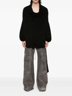 Pants>RICK OWENS DRKSHDW Foil Denim Double Cargo Jumbo Belas