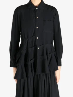 Shirts>COMME DES GARCONS COMME DES GARCONS Frilled Hem Blouse