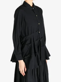 Shirts>COMME DES GARCONS COMME DES GARCONS Frilled Hem Blouse