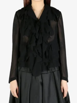 Shirts>COMME DES GARCONS COMME DES GARCONS Front Frill Shirts