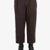 Pants>ZIGGY CHEN Front Pleats Tapered Trousers