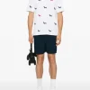 Shorts>THOM BROWNE Full Needle Stitch Tennis W/ RWB Stripe Shorts