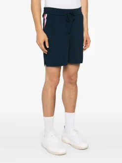 Shorts>THOM BROWNE Full Needle Stitch Tennis W/ RWB Stripe Shorts