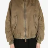 Jackets & Coats>MIU MIU Gabardine Bomber Jacket