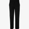 Pants>ANN DEMEULEMEESTER Gaelle Slim Fit Cropped Viscose Trousers
