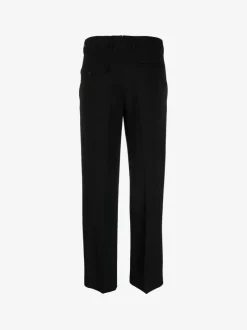 Pants>ANN DEMEULEMEESTER Gaelle Slim Fit Cropped Viscose Trousers