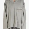 T-shirts>ZIGGY CHEN Gathered Long Sleeve T-Shirt
