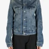 Jackets & Coats>RICK OWENS DRKSHDW Giacca In Denim Trucker Jacket