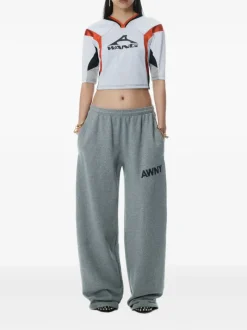 Pants>alexanderwang.t Graphic Articulated Leg Sweatpant