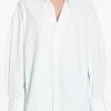 Shirts>ALEXANDER WANG Graphic Embroidery Oversized Shirt
