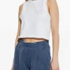 Tops>alexanderwang.t Graphic Twisted Muscle Tank Top