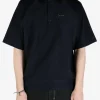 T-shirts>GIVENCHY Half Button Short Sleeve Polo Shirt