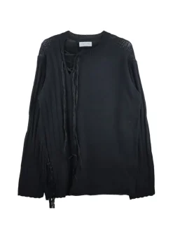 Knitwear>YOHJI YAMAMOTO POUR HOMME Hanging Long Sleeve String Sweater