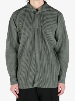 Jackets & Coats>HOMME PLISSE ISSEY MIYAKE Heather Pleats Knitted Jacket