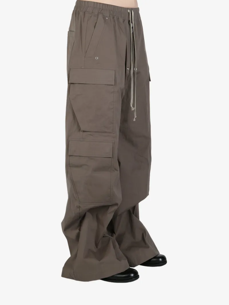 Pants>RICK OWENS Heavy Cotton Poplin Cargobelas