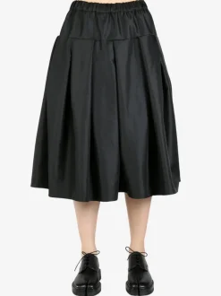 Skirts>COMME DES GARCONS COMME DES GARCONS Heavy Satin Curve Seam Skirt