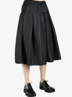 Skirts>COMME DES GARCONS COMME DES GARCONS Heavy Satin Curve Seam Skirt