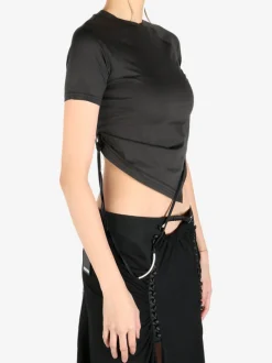 Tops>HYEIN SEO Hemstitch Crop Top