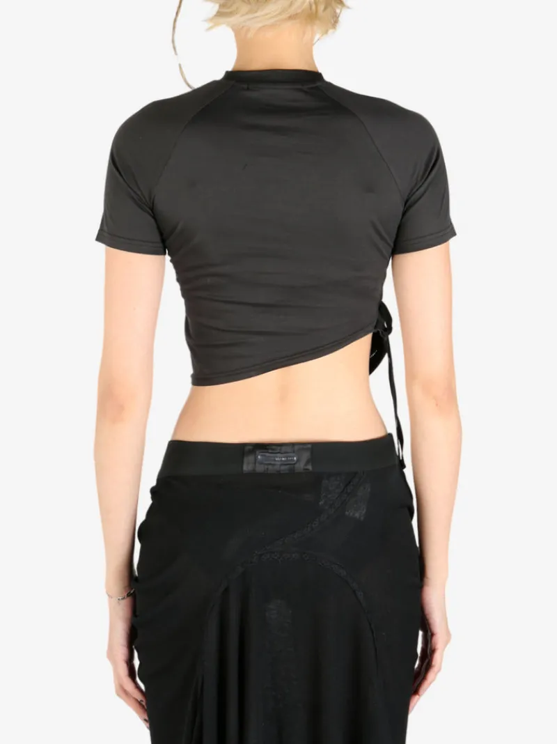 Tops>HYEIN SEO Hemstitch Crop Top
