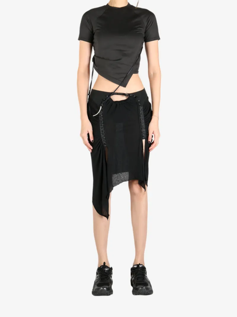 Tops>HYEIN SEO Hemstitch Crop Top