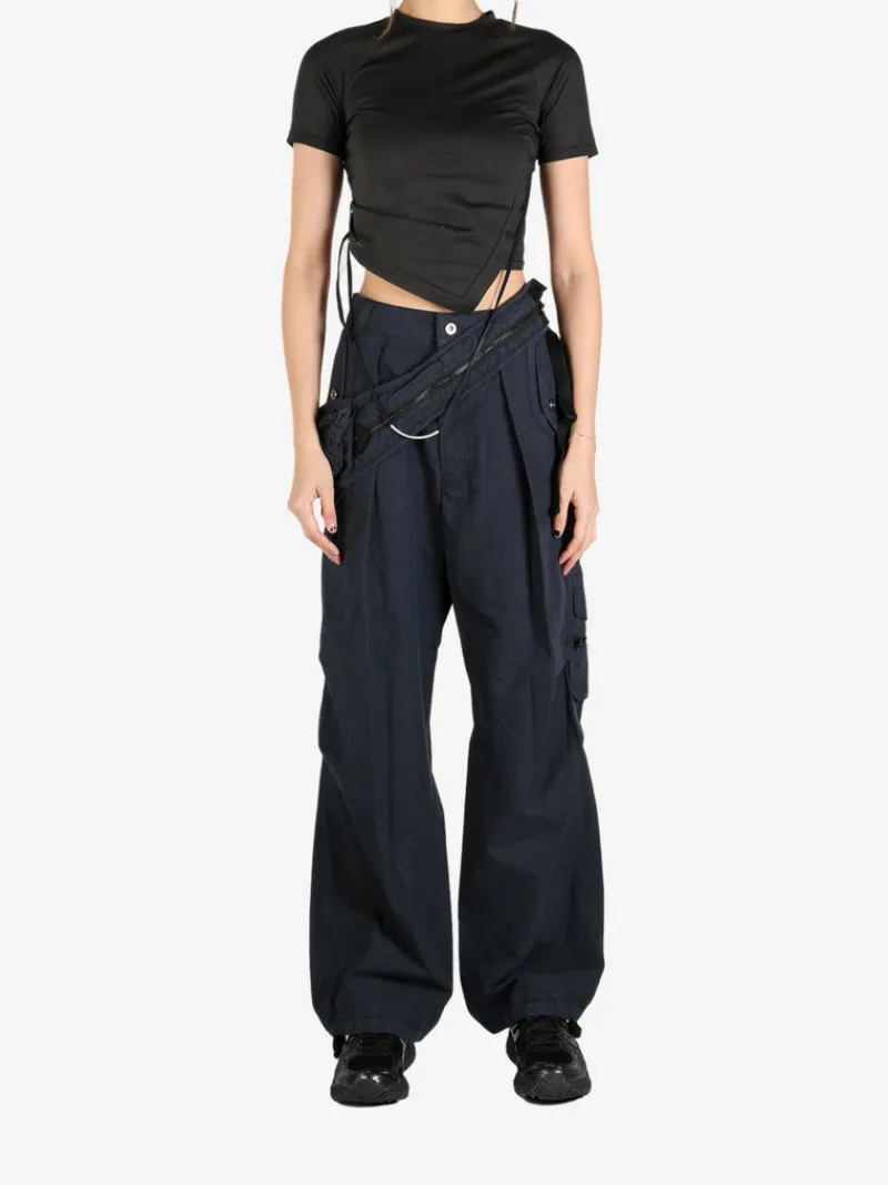 Tops>HYEIN SEO Hemstitch Crop Top