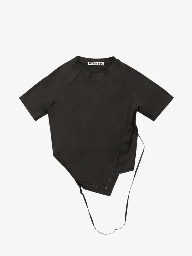 Tops>HYEIN SEO Hemstitch Crop Top