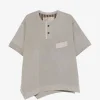 T-shirts>ZIGGY CHEN Henley Neck T-Shirt