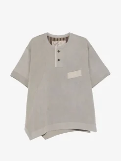 T-shirts>ZIGGY CHEN Henley Neck T-Shirt