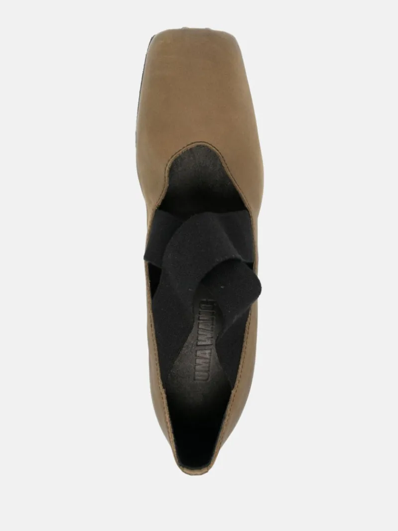 Heels>UMA WANG High Ballerina Calf Shoes