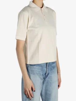 Shirts>AURALEE High Gauge Pique Polo Shirt