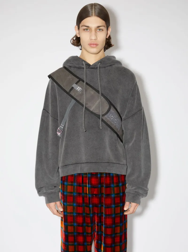 Sweats & Hoodies>ACNE STUDIOS Hooded Logo Patch Sweater