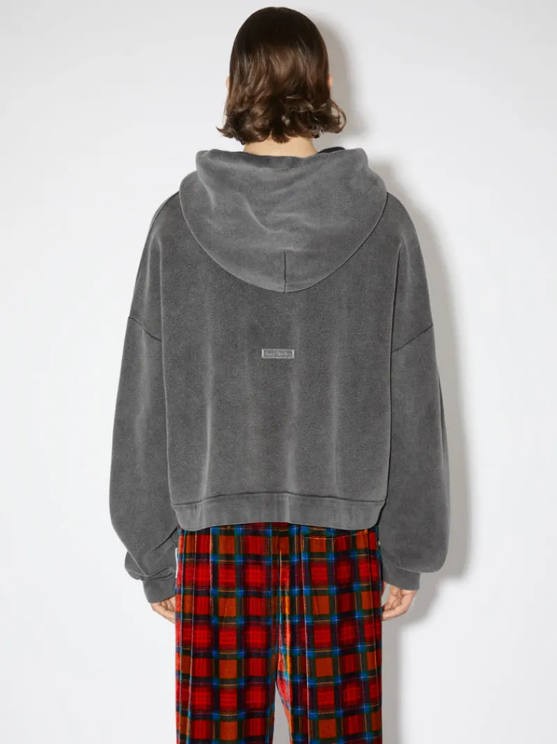 Sweats & Hoodies>ACNE STUDIOS Hooded Logo Patch Sweater