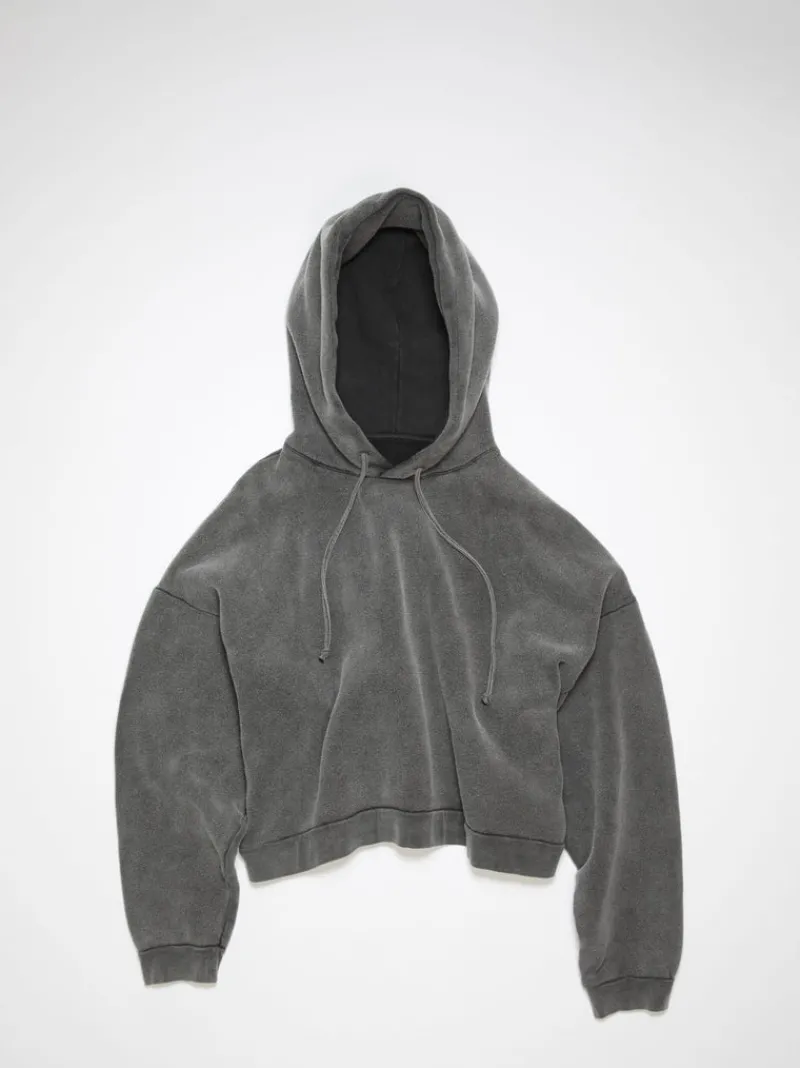 Sweats & Hoodies>ACNE STUDIOS Hooded Logo Patch Sweater
