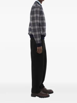 Knitwear>BURBERRY Jacquard Check Crew Neck Top