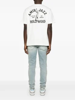 T-shirts>AMIRI Jazz Wolf Tee