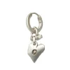 Jewelry | Jewelry>PARTS OF FOUR Jazz's Solid Heart Earring (Extra Small, 0.2 CT, Tiny Faceted Diamond Slab, MA+FCDIA)