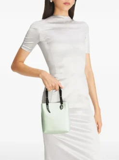 Bags>TORY BURCH Key Item Satin Snake Handle Mini Tote Bag