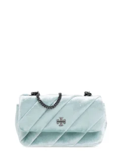 Bags>TORY BURCH Kira Draped Velvet Mini Flap Bag