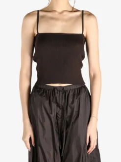 Tops>AMOMENTO Knit Sleeveless Top